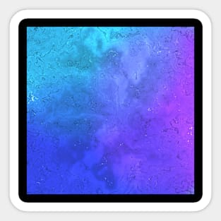 Purple Ombre Marble Fluid Pour Sticker